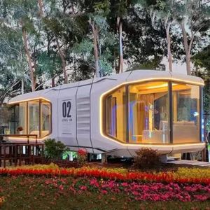 Cápsula espacial moderna Estilo Casa de camping Tiny Starship X50 Base de conexión cápsula casa solar - Product Image 2