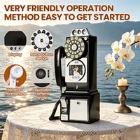 Nouveau Livre d'Or Vidéo HD 1080P 2026, Caméra Murale Style Téléphone Ancien et Enregistreur Vocal, Stockage 32 Go pour Mariages et Fêtes