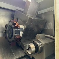 Tour CNC à double broche haute efficacité TCK56 750 mm, tour à métaux CNC automatique