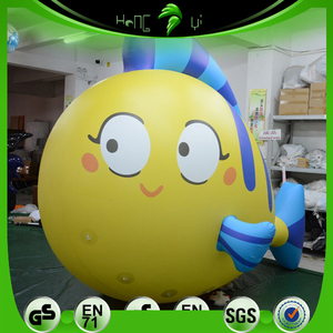 Vente Flash : Mascotte Gonflable Publicitaire Personnalisée en PVC, Poisson Tropical Géant Volant Jaune <span class=keywords><strong>Clown</strong></span> pour Décoration de Parc à Thème Océanique - Product Image 3