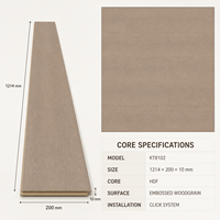 Suelo Laminado con Aspecto de Madera de 1214x200x10mm, Tablas de Suelo Flotantes, Grado de Emisión ENF, Borde Biselado en Cuatro Lados, Grado Residencial I