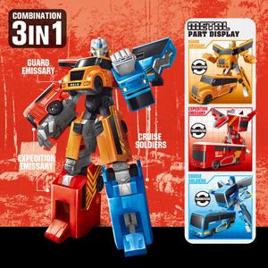 DIY להרכיב סגסוגת אוטובוס <span class=keywords><strong>3</strong></span> ב <span class=keywords><strong>1</strong></span> להפוך Deformer רובוטים להפוך בני צעצוע שינוי רובוט לילדים - Product Image 6