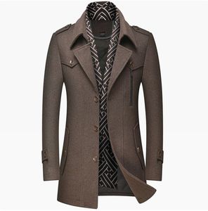 Cappotto <span class=keywords><strong>Trench</strong></span> da <span class=keywords><strong>Uomo</strong></span> Autunnale e Primaverile con Colletto a Risvolto, Stile Britannico, Maniche Lunghe e Doppio Petto - Vendita all'Ingrosso - Product Image 6