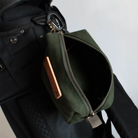 Pochette de Golf Portable personnalisée en toile verte, porte-sac de pratique de Golf