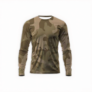 Chemise de soleil à imprimé vague personnalisé UPF50+, à séchage rapide, à manches longues, à capuche, unisexe, vêtements de pêche en plein air - Product Image 5