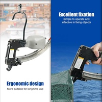 Herramienta industrial M85 de remache accionada por aire, solución de sujeción ajustable para equipo de pesca y productos de malla metálica