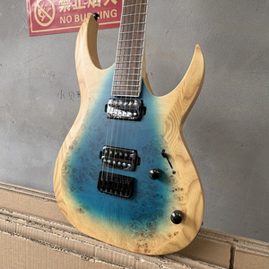 <span class=keywords><strong>Chitarra</strong></span> Elettrica a 6 Corde di Alta Qualità Personalizzata OEM, Corpo in Frassino e Top in Radica di Pioppo, Senza Marchio, 24 Tasti, per Metal e <span class=keywords><strong>Rock</strong></span> - Product Image 2