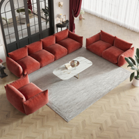 Sofá Modular Súper Cómodo y Elegante Sofá Moderno de Lujo en Terciopelo Sofá Suave de Diseño Italiano en Oferta