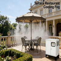 Máquina de Niebla Refrigerante para Exteriores de Restaurantes, Bomba de Alta Presión, Acero Inoxidable 304 con Control de Precisión