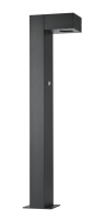 Lampadaire solaire LED commercial super lumineux IP66 étanche en aluminium moulé sous pression, télécommandé, à intensité variable, garantie 5 ans pour jardin