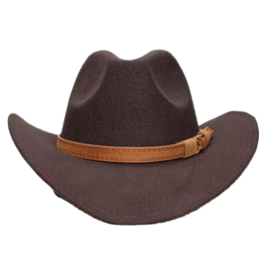 Men's Women's Children's Large Brim 100% Polyester Western Cowboy <b>Hat</b> Four Seasons Ethnic Style for Outdoor Sports Fishing - Product Image 1