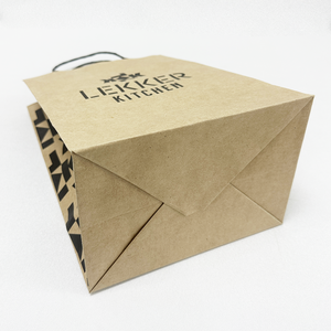 Bolsa de Papel Kraft Personalizada para Llevar Sushi con Asa, Bolsa de Embalaje para Sushi Japonés Ecológica y de Grado Alimenticio - Product Image 6