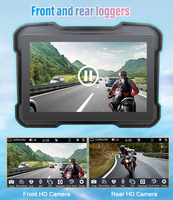 Pantalla Táctil Inalámbrica de 5 Pulgadas con Bluetooth, Resistente al Agua IP65, Carplay, Android Auto, Mirror Link, Navegador GPS con Mapas Mundiales para
