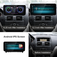 Lecteur multimédia automobile CNSTWE Qualcomm 665 12,3 pouces Android 14 avec écran partagé, GPS et DSP pour Mercedes-Benz Classe W204 S204
