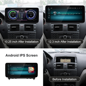 Lecteur multimédia automobile Android 14 CNSTWE Qualcomm 665 12,3 pouces avec GPS DSP compatible avec Mercedes-Benz Classe W204 S204 et CarPlay - Product Image 3