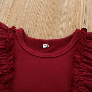 Conjunto de Ropa para Bebé Niña de Manga Corta con Falda Estampada y Tirantes, Precio al por Mayor, de China - Product Image 4