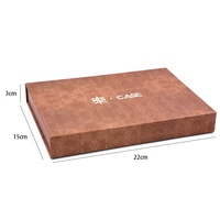 BestcleanCustom Coffret Cadeau de Luxe pour Lunettes avec Logo Gaufré, Étui à Lunettes en PU avec Lingettes et Chiffon de Nettoyage, Fabrication pour Marques Optiques