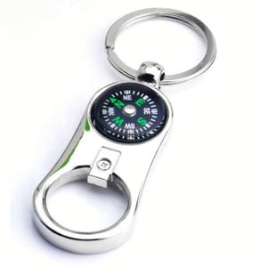 Multifunctional Keychain Bottle Opener With Compass EDC Survival <b>Tool</b> Pocket <b>Multi</b> <b>Tool</b> for <b>Camping</b> Hiking Outdoor Emergency - Product Image 3