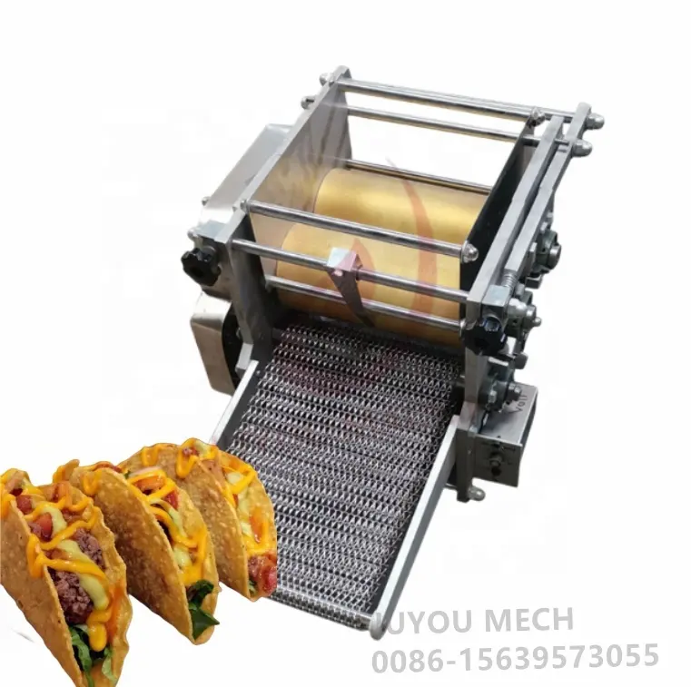 JUYOU स्वचालित मकई का आटा टॉर्टिला ब्रेड मशीन पोर्टेबल छोटी टॉर्टिला टैको रोटी मशीन चपाती टॉर्टिला बनाने की मशीन