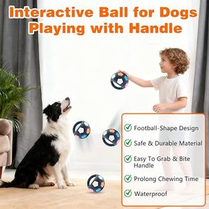 Jouet à mâcher flottant en caoutchouc durable et couineur pour chiens agressifs – Chiens de taille moyenne/grande – Jeu aquatique interactif apaisant - Product Image 4