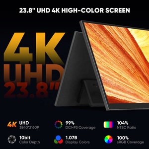 23.8 inch USB-C xách tay UHD <span class=keywords><strong>IPS</strong></span> LCD <span class=keywords><strong>Monitor</strong></span> HDR 180 ° có thể điều chỉnh thứ hai màn hình <span class=keywords><strong>4K</strong></span> cho chơi game nhà máy tính xách tay làm việc kho có sẵn - Product Image 2