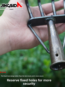 Jingsida industriale nuovo <span class=keywords><strong>rastrello</strong></span> di <span class=keywords><strong>ghiaia</strong></span> interamente in acciaio rinforzato bonifica del terreno grande <span class=keywords><strong>rastrello</strong></span> da spiaggia all'aperto con ferrovia ispessita - Product Image 4