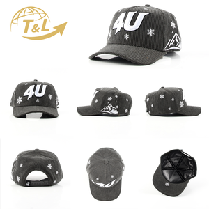 Gorra de Béisbol de 5 Paneles con Logotipo Personalizado Bordado 4ugear, Gorras Snapback de Moda al por Mayor, Tela Común con Patrón de Letras - Product Image 2