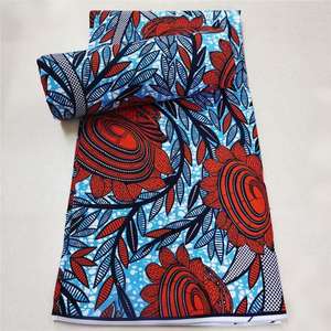 100% 면 코마사 슈퍼 홀란다이즈 왁스 바틱 패턴 직조 위프트 니트 142gsm 난연성 홈 텍스타일 의류 드레스 - Product Image 2