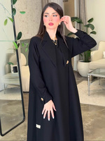 Abaya Femme Modeste et Polyvalente en Polyester, Coupe Slim, Mi-longue, Nouvelle Collection Automne 2026, Vente en Gros OEM/ODM