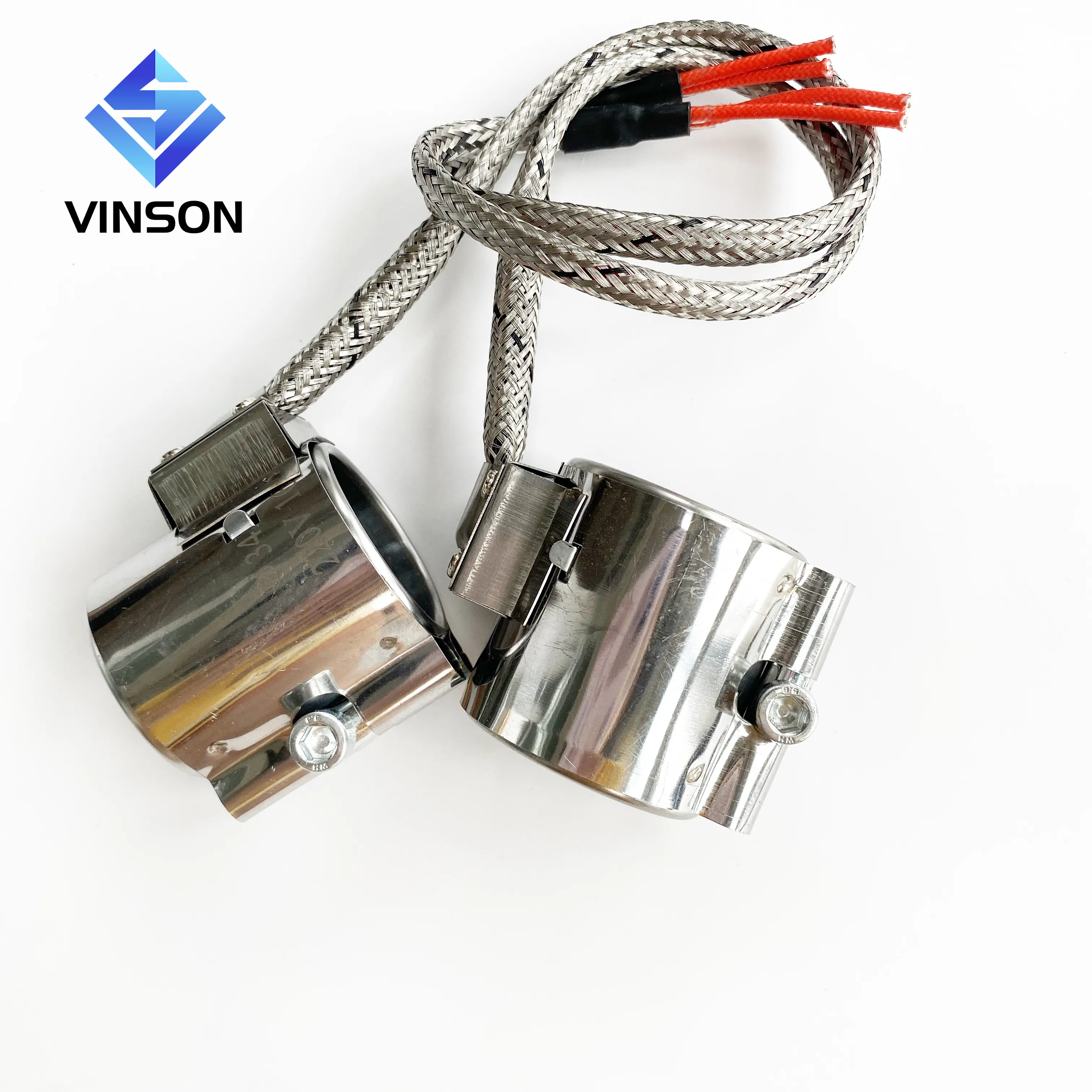 فينسون-حلقة تسخين الميكا ، فولاذ مقاوم للصدأ ، 220 فولت ، 160 واط, سخان كهربائي ، طبقة مزدوجة ، ميكا ، معزول