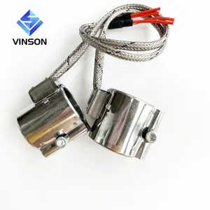 VINSON-Anillo de calentamiento de Mica de acero inoxidable, calentador de banda eléctrica de 220v y 160w, extrusor aislado de Mica