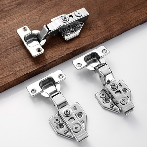 Charnière de meuble dissimulée à fermeture douce <span class=keywords><strong>Nisko</strong></span>, à superposition intégrale, 35 mm, plaque à clipser en fer, accessoires de meubles, design dissimulé - Product Image 1