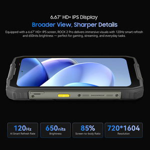 Blackview ROCK 2 Pro AI 5G 32GB 256GB 15000mAh 33W 6.67'' 120Hz Android 16 NFC UNISOC T8100 IP68 IP69K Téléphone robuste étanche - Product Image 6