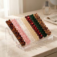 Règle de Mahjong moderne américaine juive 2-en-1, règle/support de tuiles avec tige de poussée, 17,5 pouces, en acrylique, écologique et durable
