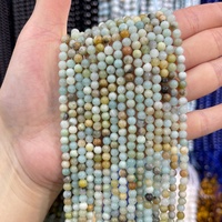Perles en pierre naturelle d'agate et de cristaux de 4 mm, rondes, taille brillante, avec remplissage de fracture, pour la fabrication de bijoux, perles en vrac, vente en gros