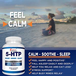 5-HTP Plus Calcio: Sientase Feliz y Positivo, Durma Fácil y Profundamente, Apoya el Estado de Ánimo Tranquilo y Relajado, 120 Cápsulas - Product Image 6