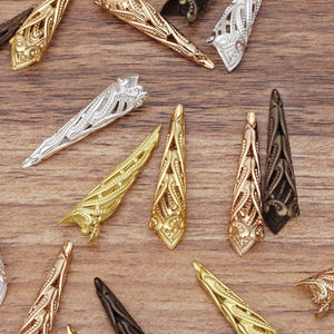 Peça de Flor de Cobre (09587) Acessório de Ornamentação DIY Material Artesanal para Acessórios de Cabelo - Product Image 3