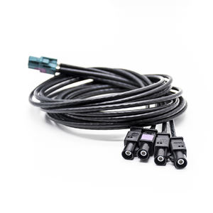 Câble de connecteur FAKRA HSD 4 broches, fiche droite, code Z C 4 2 mâle F marron pour voiture - Product Image 1