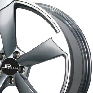 ऑडी ट्यूव/जेवीएल/डॉट पांच स्पोक एल्यूमीनियम व्हील्स 21 इंच मिश्र धातु कार रिम्स et35 5x112 जाली कार पहियों # j01022 - Product Image 6