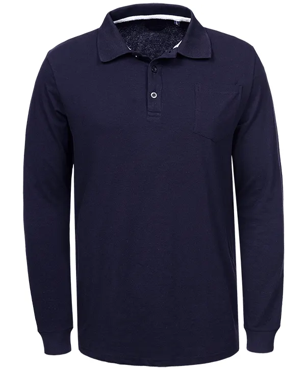 OEM ODM Пользовательский логотип мужские базовые рубашки поло с длинным рукавом без рисунка для гольфа мужские повседневные Простые поло
