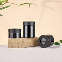 Pot en plastique PET couvercle grossissant pot grossissant 3oz 3.5g pot de cachette anti-odeur de fleur emballage en verre CR avec boîtes en papier personnalisées