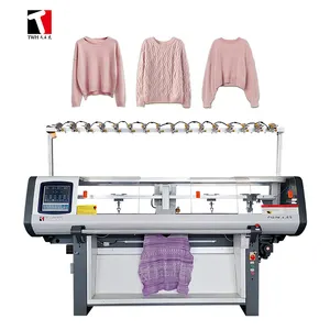 Used Single system jacquard school uniform sweaters computerized flat knitting machine