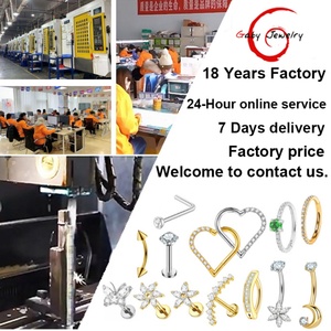 Anneaux de nombril en titane Gaby ASTM F136, filetage interne, titane G23, barre longue, piercing de nombril, vente en gros, bijoux de piercing - Product Image 6