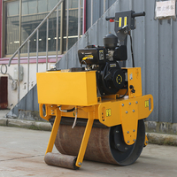Petit compacteur d'asphalte hydraulique à double tambour pour parking