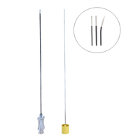 Aiguille RF jetable en acier inoxydable SYNCON avec sonde d'ablation à raccord Luer Lock pour la thérapie interventionale de la douleur vétérinaire