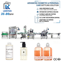 Ligne de remplissage automatique de liquides pour bouteilles de shampoing et après-shampoing, solution clé en main pour usine de soins personnels
