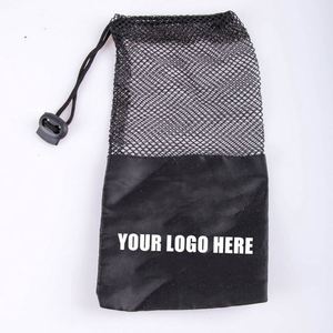 Bolsa de Malla de Poliéster Negra Multifuncional Moderna Personalizada con Cordón, para Hotel, Lavandería, Deportes, Viajes y Almacenamiento - Product Image 3