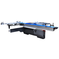 Scie à panneaux de précision à table coulissante pour le travail du bois, avec double lame pour coupes à 45 et 90 degrés, pour la découpe de mélamine, MDF, contreplaqué et bois