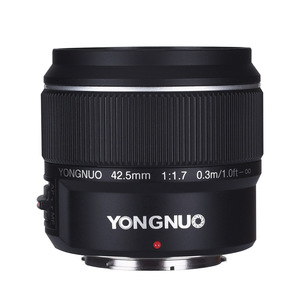 Yongnuo F1.7m Yn42.5mm เลนส์เดี่ยวมาตรฐาน af/mf รูรับแสงขนาดใหญ่ M4/3 mount กล้อง DSLR สำหรับ E-pl9 Gf8 <span class=keywords><strong>Gf9</strong></span> - Product Image 1