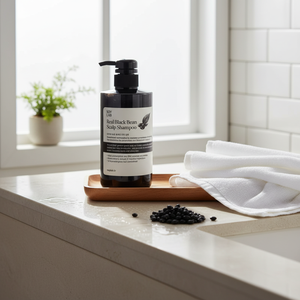 [SOY LAB] Shampooing Gel Hydratant pour le Cuir Chevelu aux Haricots Noirs 500ml - Formule Nettoyante Rafraîchissante Contrôle du Sébum Anti-Pelliculaire pour Tous - Product Image 3